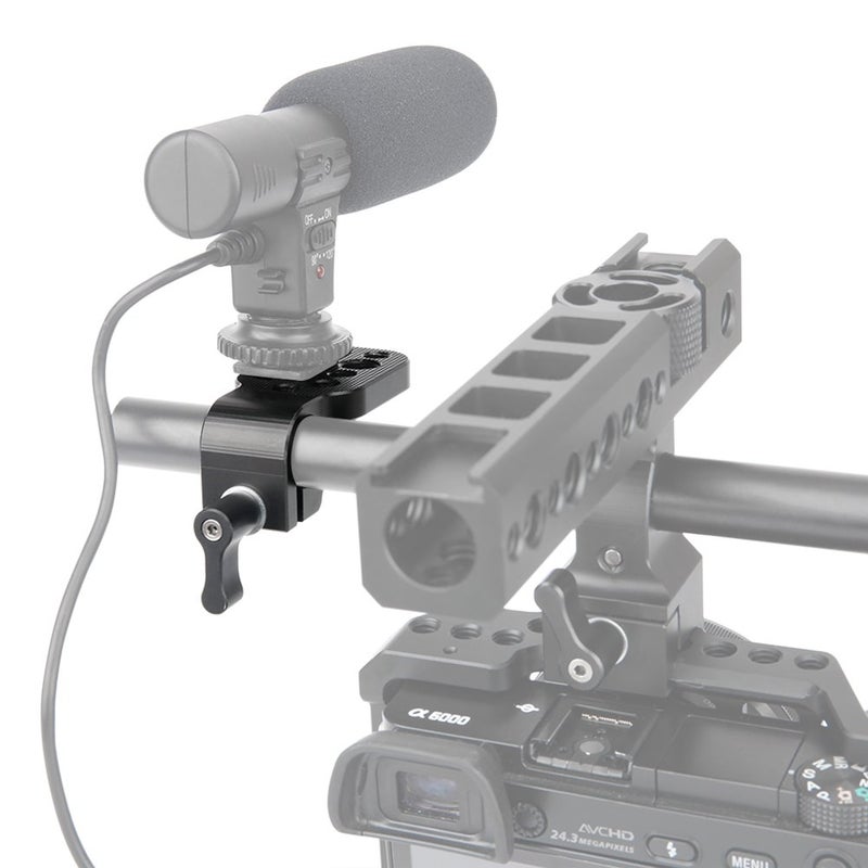 NICEYRIG Mini Mounting Plate with 15mm Rod Clamp for Monitor EVF Transmitter Receiver to 15mm Rod - 166 - Image 2